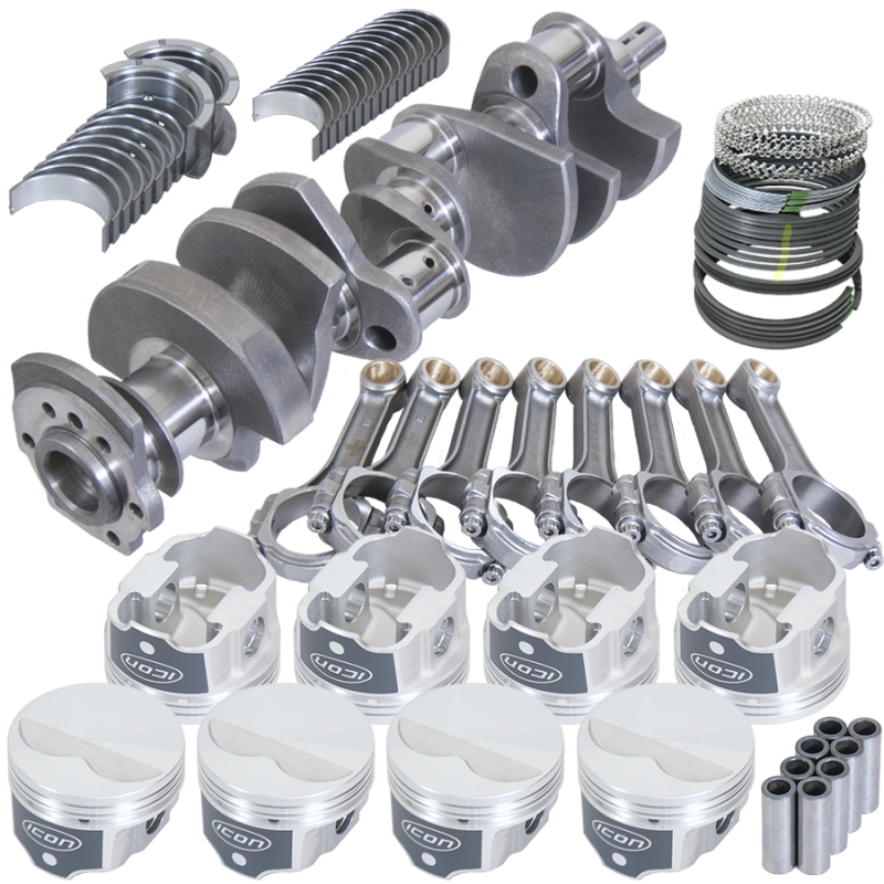 Eagle Chevy 350 IMCA 3.480in Crank 5.700in I-Beam Rods -3.7cc 4.000in Pistons Rotating Assembly