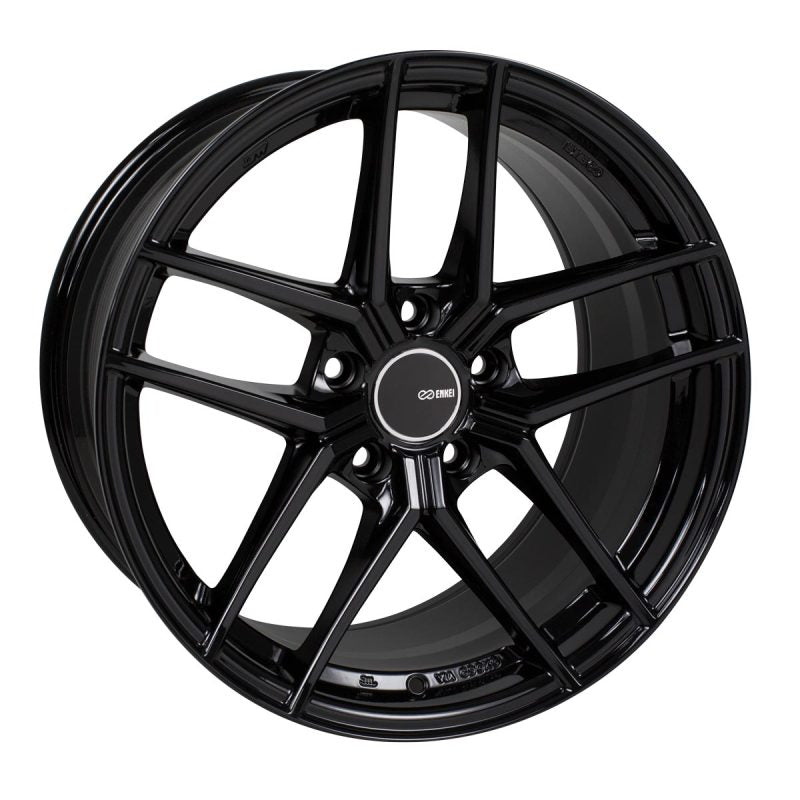 Enkei TY5 19x8.5 5x120 38mm Offset 72.6mm Bore Black Wheel