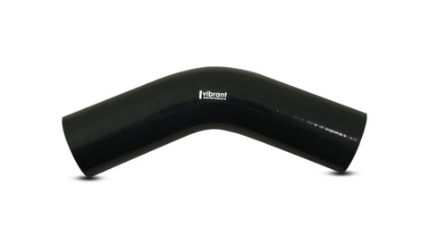 Vibrant 45 Degree Silicone Elbow 3.125in ID x 4.50in Leg Length - Black