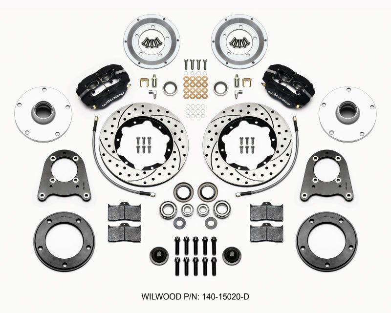 Wilwood Forged Dynalite-M Front Kit 10.75in Drilled 1950-1955 MG-TD/TF