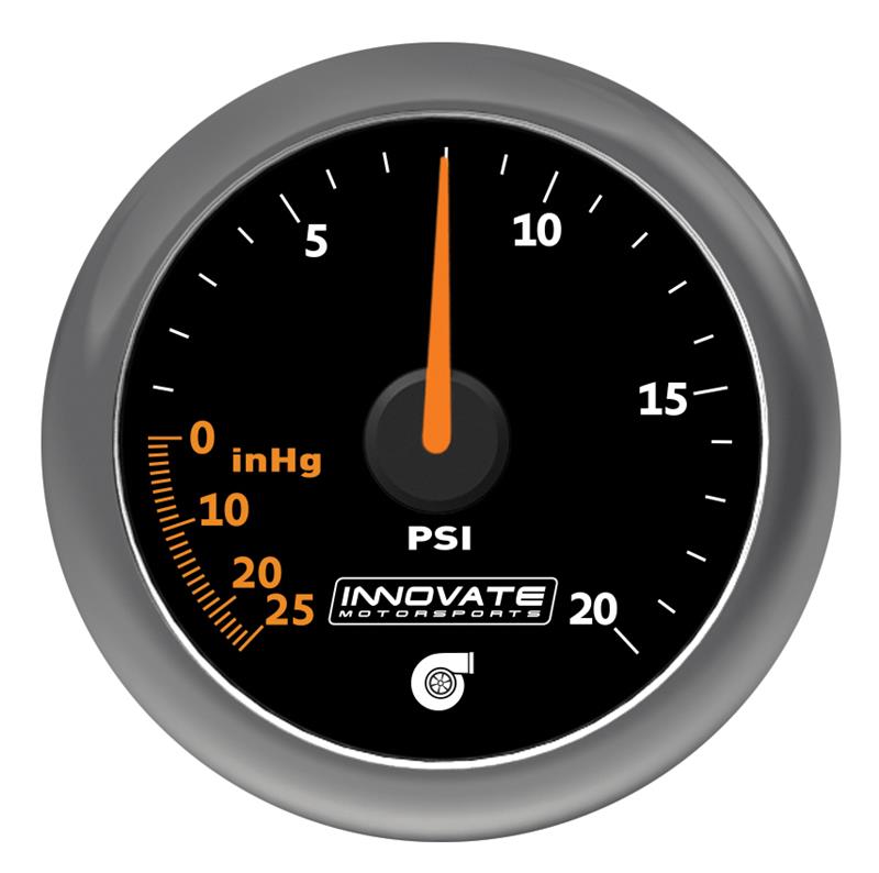 Innovate MTX Analog Fuel Pressure 0-100psi Gauge Kit - Black Dial