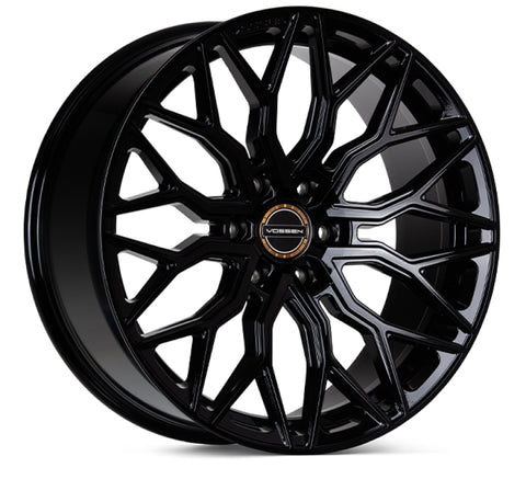 Vossen HF6-3 24x10 / 6x139.7 / ET25 / 106.1 / Deep - Gloss Black Wheel