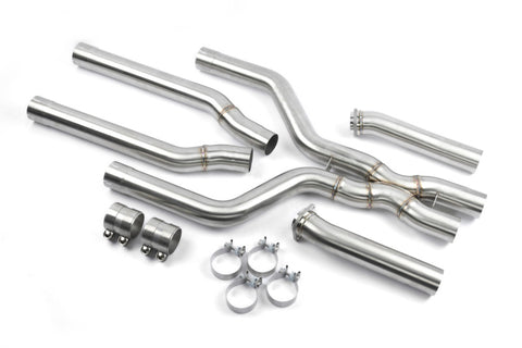Dinan 24-26 BMW X5 M LCI/X6 M LCI (F95/F96) High Flow X-Pipe Exhaust - 3.25in - Stainless Steel