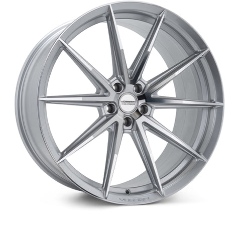 Vossen HFX-2 20x10.5 - 5x112 - ET25 - Deep - 66.5 - Silver Polished Wheel