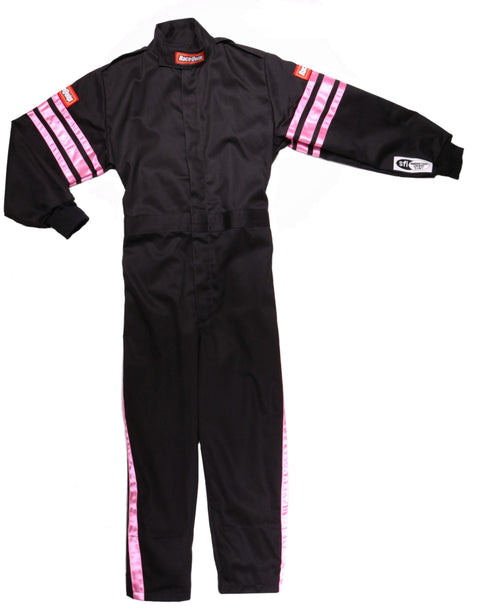 RaceQuip Pink Trim SFI-1 JR. Suit - Kids XXS