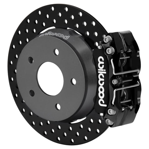 Wilwood 22-24 Polaris RZR Turbo/ Pro R 5-Lug Rear Big Brake Kit - Drilled Rotors Black Powder Coat