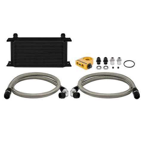 Mishimoto Universal 19 Row Thermostatic Oil Cooler Kit - Black