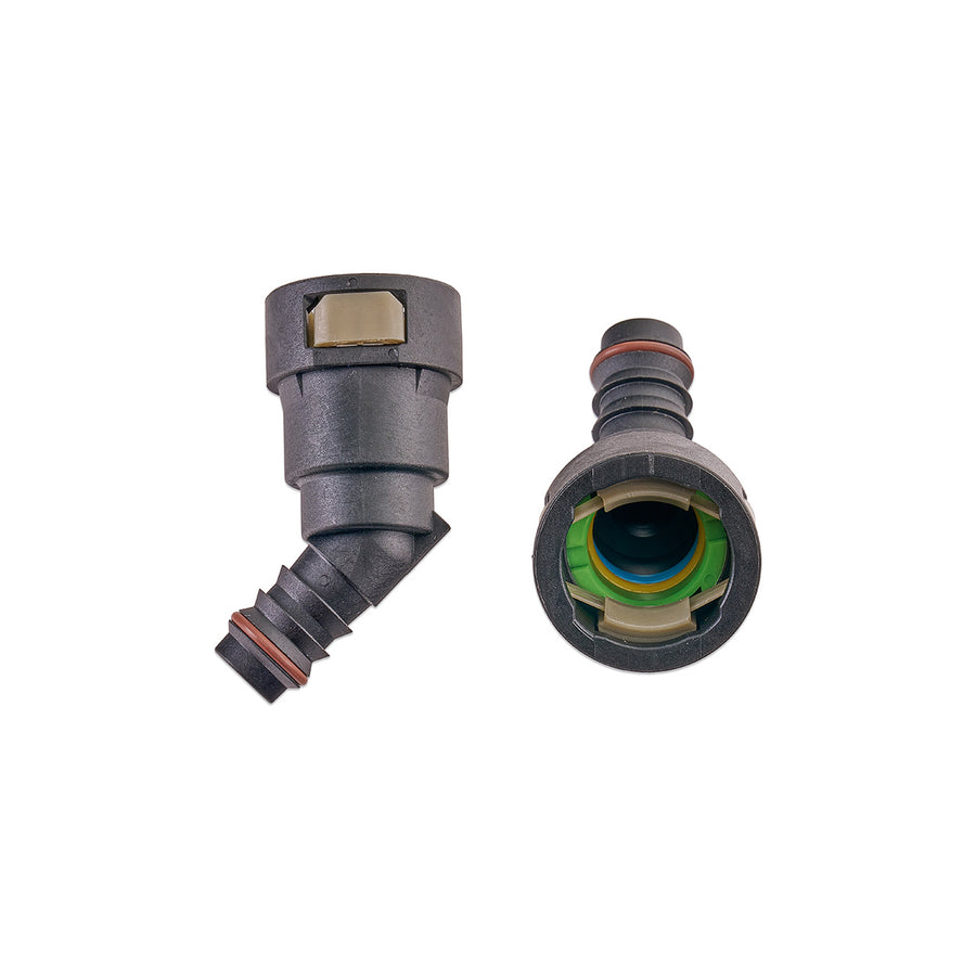 5/8" Female to 1/2" Hose Barb Angled