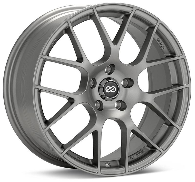 Enkei Raijin 19x8 35mm Offset 5x112 Bolt Pattern 72.6 Bore Dia Hyper Silver Wheel