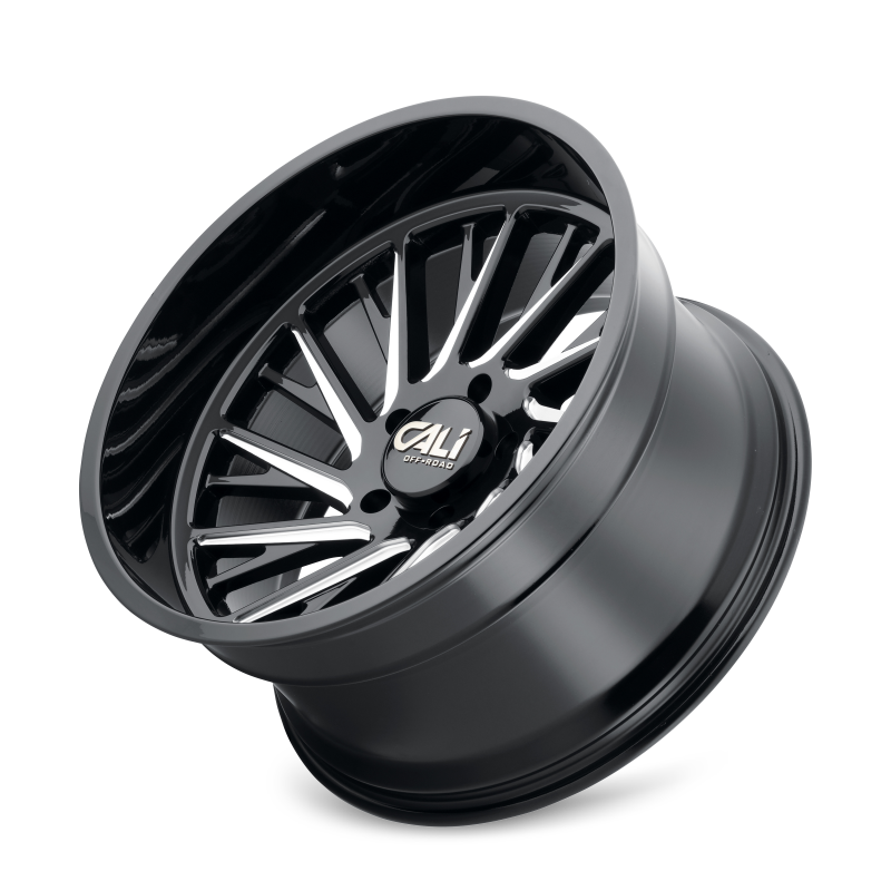 Cali Off-Road 9114 Purge 20x12 / 8x165.1 BP / -51mm Offset / 125.2mm Hub Gloss Black Milled Wheel