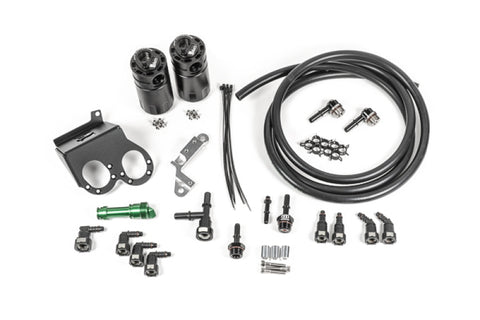 Radium Engineering 15-19 Corvette Z06 Dual Catch Can Kit Fluid Lock