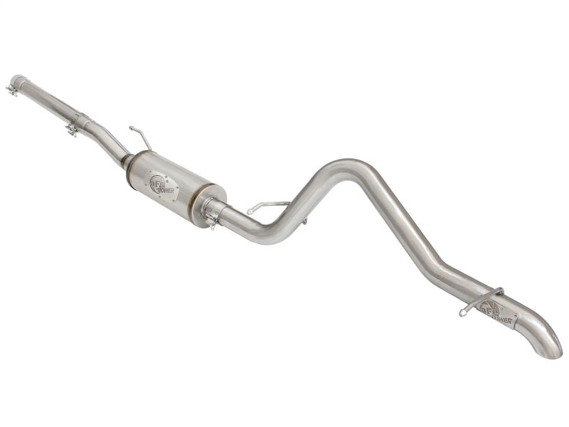 aFe MACH Force XP 2-1/2in SS-409 Cat-Back Exhausts w/ 18in Muffler 07-17 Jeep Wrangler V6-3.6L