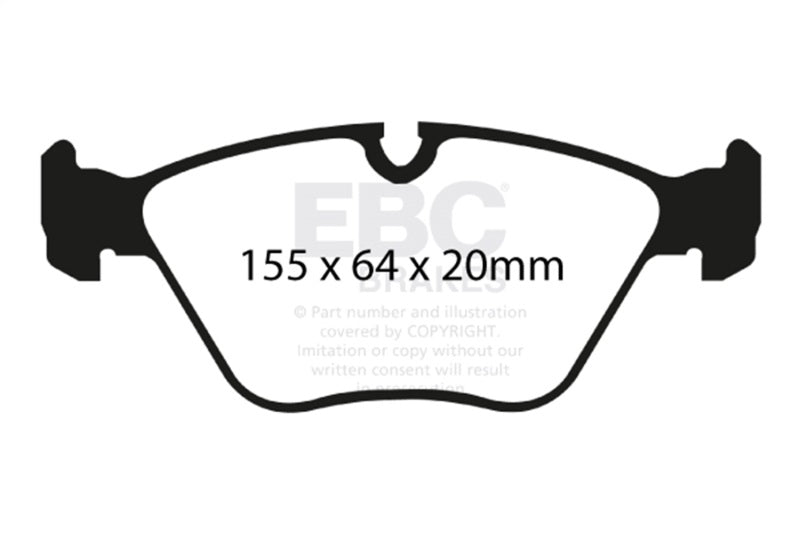 EBC Racing 04-11 BMW X3 3.0L (E83) RP-X Front Brake Pads