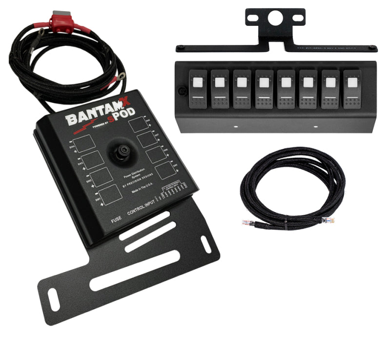 sPOD 07-08 Jeep Wrangler JK BantamX w/Amber LED Switch Panel