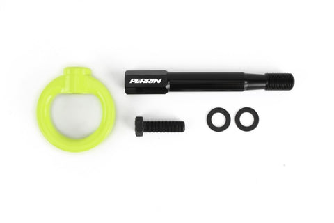 PERRIN 22-26 Subaru WRX / 18-23 Crosstrek Tow Hook Kit (Rear) - Neon Yellow