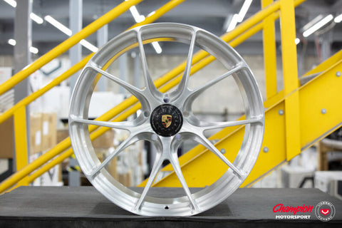 Vossen X Champion RS74 20X9.5 / ET38 / Brushed Gloss Clear Wheel / Centerlock / 911 Turbo 992 Front