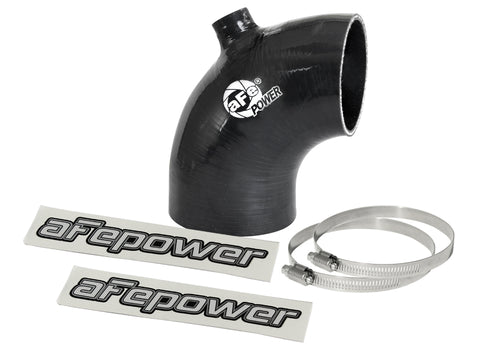 aFe Magnum FORCE Intake Coupling Kit (3-1/8IN ID to 2-3/4IN ID x 90 Deg) Elbow Coupler w/ Port Black
