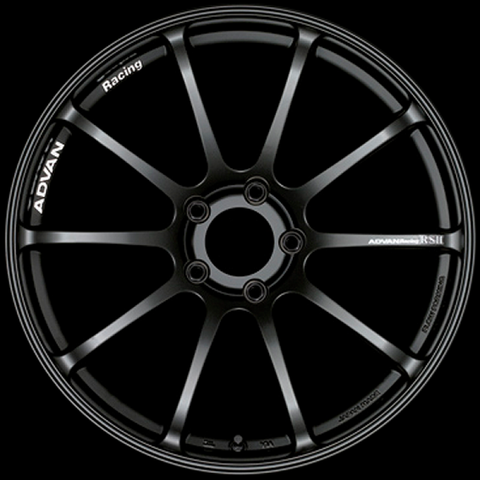 Advan RSII 17x9.0 / +52 Offset / 5x114.3 / 73mm Bore / Semi Gloss Black