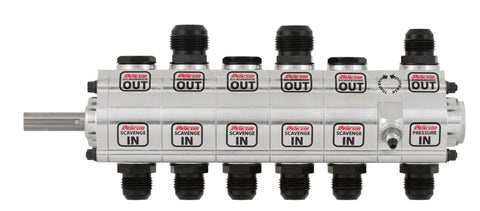 Peterson Fluid Systems R4 6-Stage Oil Pump - Left Side Mount - HV - Rear Drive - Front Pressure