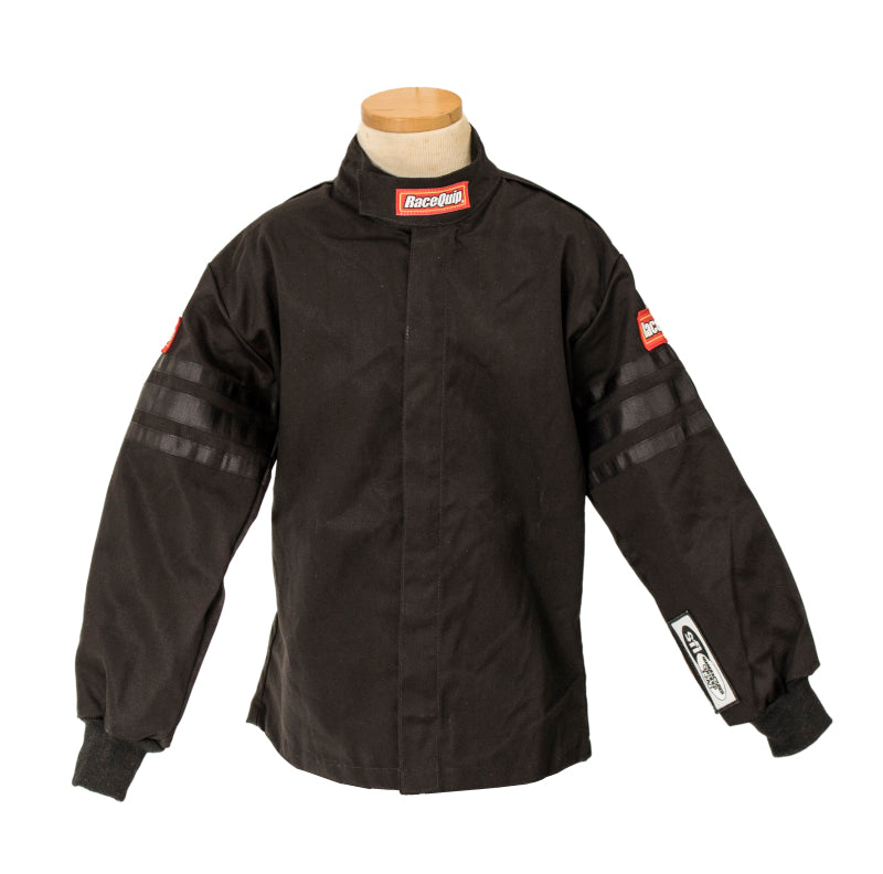 RaceQuip Black Trim SFI-1 JR. Jacket - Kids XXL