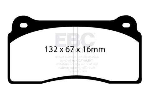 EBC Racing 99-03 Aston Martin DB7 5.9L SR-11 Sintered Race Front/Rear Brake Pads