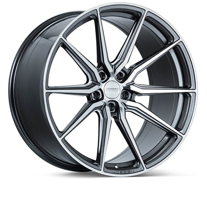 Vossen HF-3 19x8.5 / 5x114.3 / ET32 / 73.1 / Flat - Gloss Graphite Polished Wheel