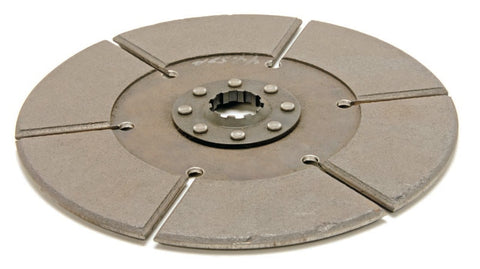 McLeod Disc Sintered Iron HCF 10.5inX1-1/8X26 Spline Solid Hub 16 Riv .330 Thick
