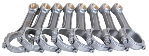 Eagle Chevrolet SB 5.700in 5.700in 5140 Steel 3/8in ARP8740 Bolts I-Beam Connecting Rods - Set of 8