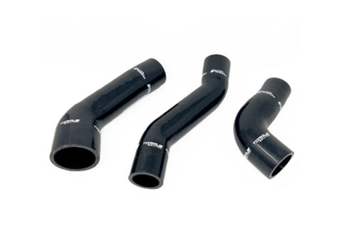 Torque Solution 13-17 Hyundai Veloster 1.6L Turbo Silicone Boost Hose Kit - Black