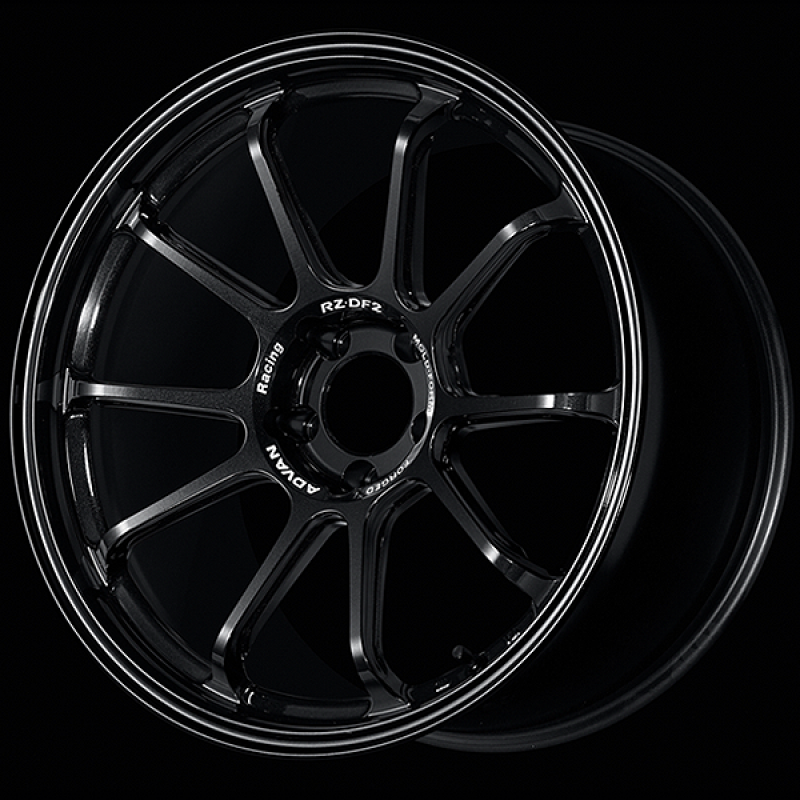 Advan RZ-DF2 19x9.0 / +43 Offset / 5x114.3 / 73mm Bore / Racing Titanium Black