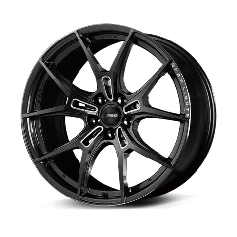 Gram Lights 57FXZ 20x10.5 +20 5x114.3 Super Dark Gunmetal and Machining Rim Edge DC Wheel