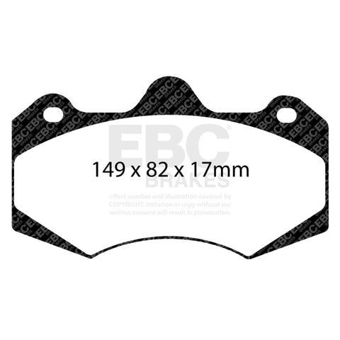 EBC AP Racing Caliper CP7040 Yellowstuff Brake Pads
