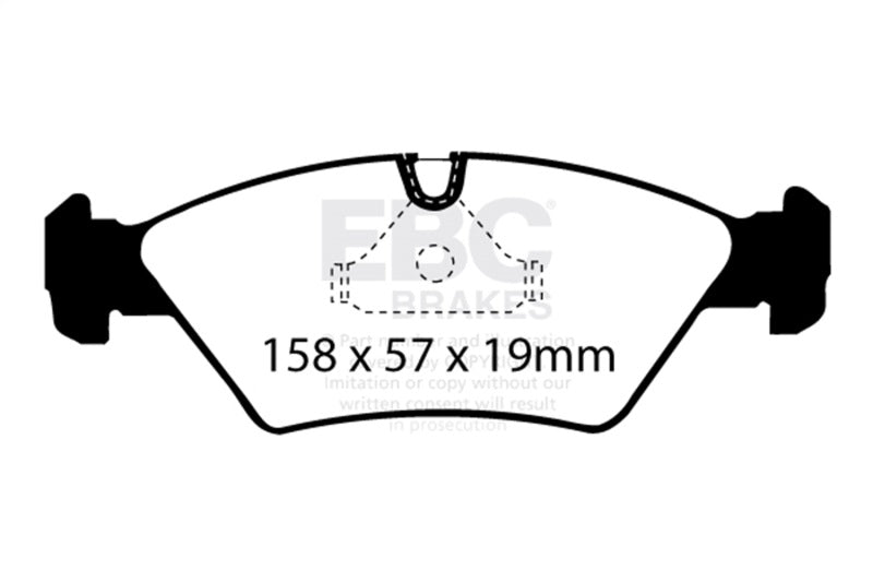 EBC Racing 87-91 BMW M3 2.3L (E30) RP-X Front Brake Pads