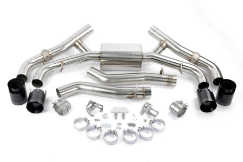 Dinan 20-26 BMW X5 M/X6 M (F95/F96) Valved Axleback Exhaust System - Black Tips