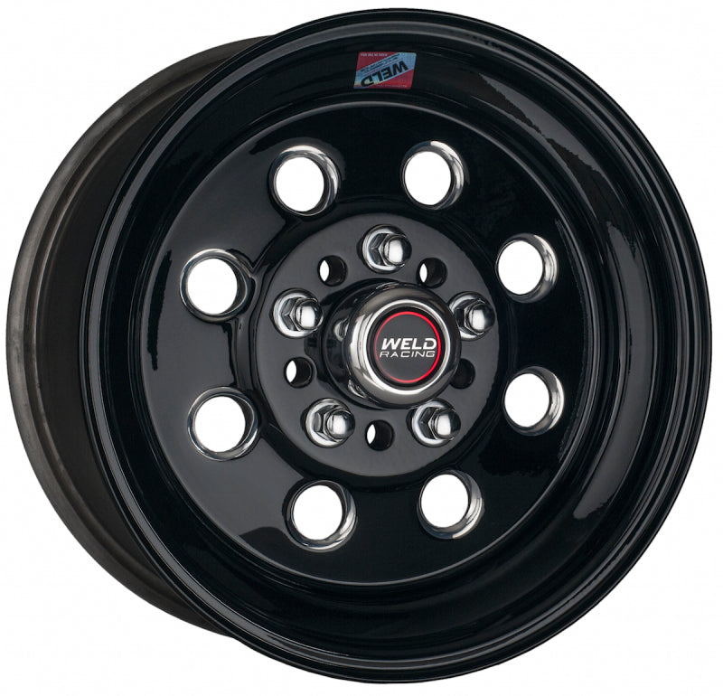 Weld Draglite 15x4 / 5x4.5 & 5x4.75 BP / 1.875in BS Black Wheel - Non-Beadlock