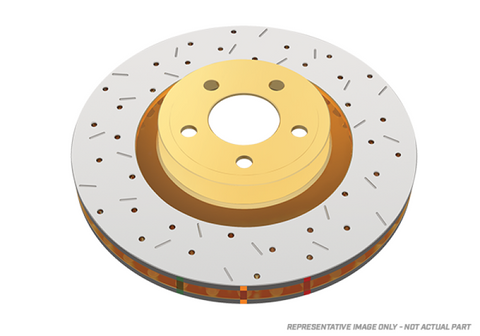 DBA 03-06 BMW Z4 2.5L Front Drilled & Slotted 4000 Series Rotor
