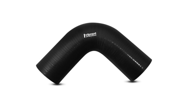 Vibrant 90 Degree Silicone Elbow 1.625in ID x 5.00in Leg Length - Black