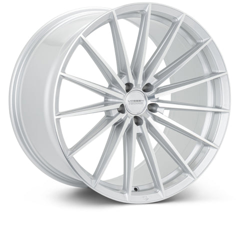 Vossen HFX-4 23x10 - 5x120 - ET32 - Mid - 72.56 - Silver Polished Wheel