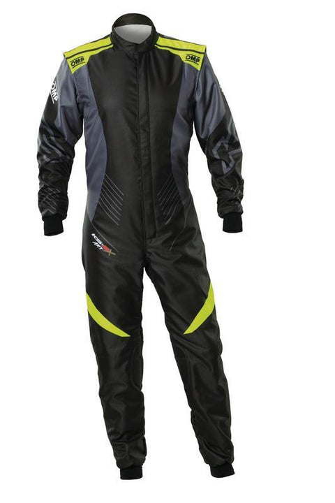 OMP KS-2X ART SUIT FIA 8877-2022 - FOR KIDS BLACK / FLUO YELLOW SZ 120