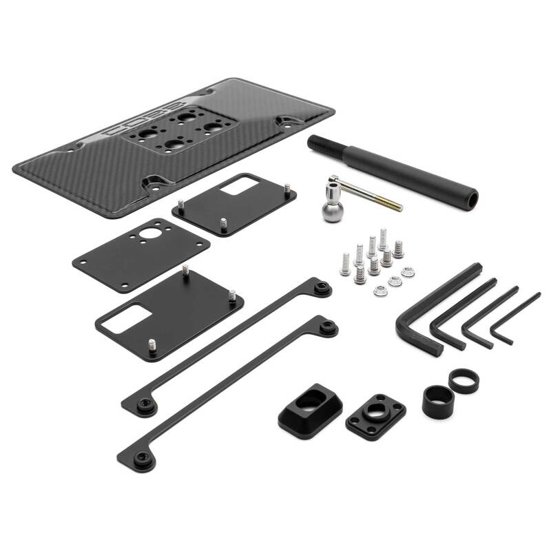 COBB Redline Carbon Fiber License Plate Relocation Mount 08-14 Subaru WRX/STI
