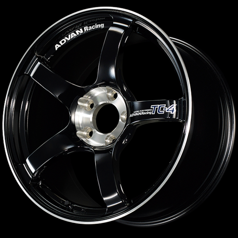 Advan TC-4 SE 18x9.5 / +45 Offset / 5x114.3 / 73mm Bore / Racing Gloss Black and Diamond Cut