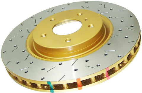 DBA 02-06 WRX / 98-07 Impreza 2.5L RS Rear Drilled & Slotted 4000 Series Rotor