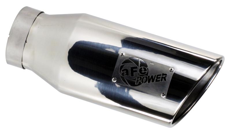 aFe Power MACH Force-Xp 5in In x 6in Out x 15in L Bolt-On 409 SS Exhaust Tip - Black