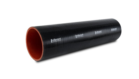 Vibrant Silicone Straight Hose Coupler 1.875in ID x 12.00in Long - Gloss Black