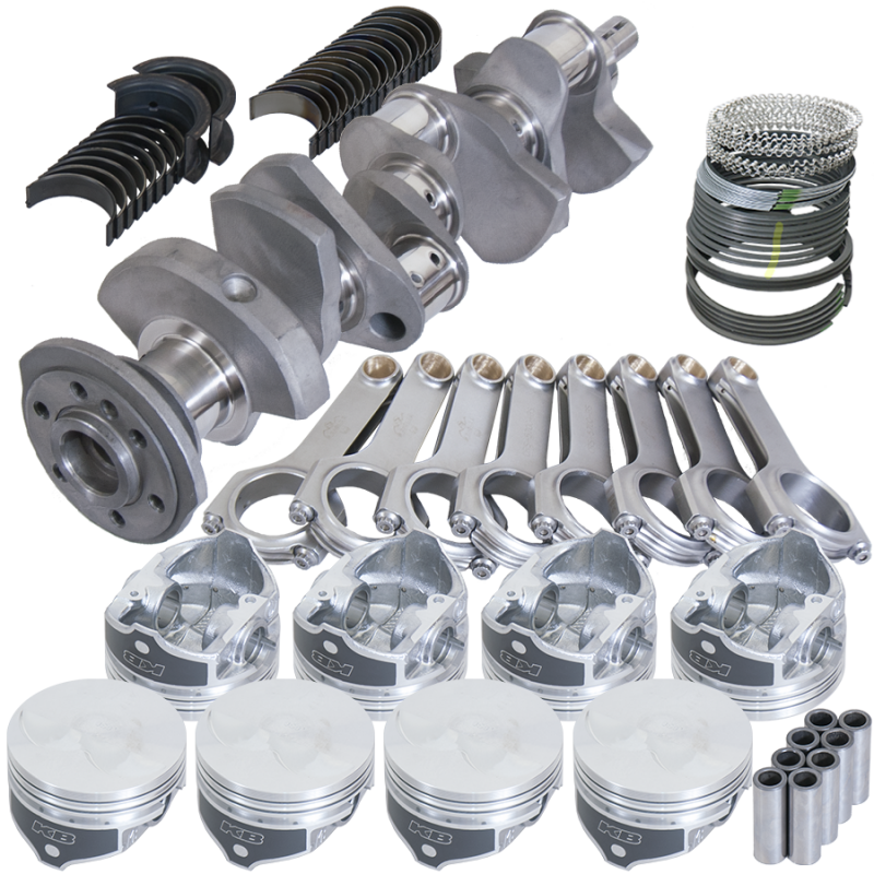 Eagle Chevy 350 3.480in Crank 6.000in H-Beam -3.7cc Flat Top 4.040in Pistons Rotating Assembly