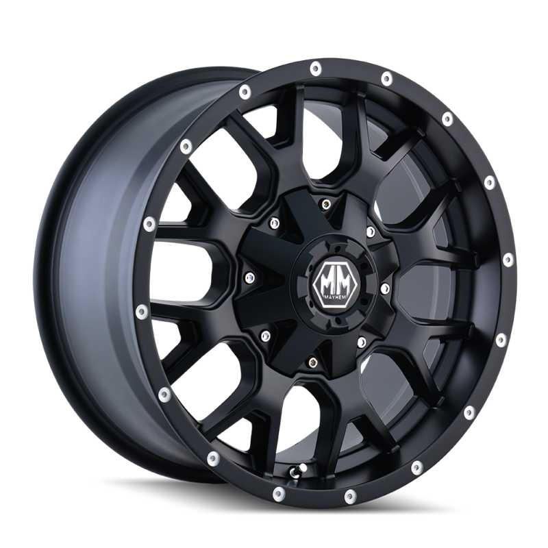 Mayhem 8015 Warrior 17x9 / 8x170 BP / 18mm Offset / 125.2mm Hub Matte Black Wheel