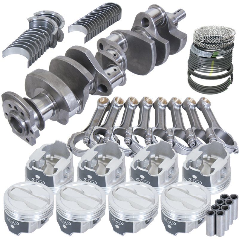Eagle Chevy 350 3.750in Crank 5.700in I-Beam Rods -18cc 4.030in Pistons Rotating Assembly
