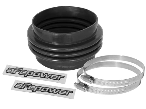 aFe Magnum FORCE Intake Coupling Kit (5 IN ID x 3 IN L) Straight Coupler w/ Hump - Black