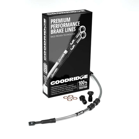 Goodridge 15-16 HD FLTRU Road Glide/CVO +2in Clutch Line Kit - Clear