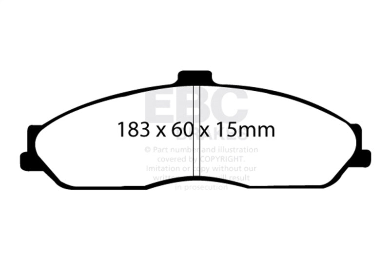 EBC Racing 03-04 Cadillac XLR 4.6L RP-X Front Brake Pads